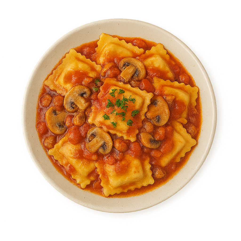 Beef ravioli Campagnola