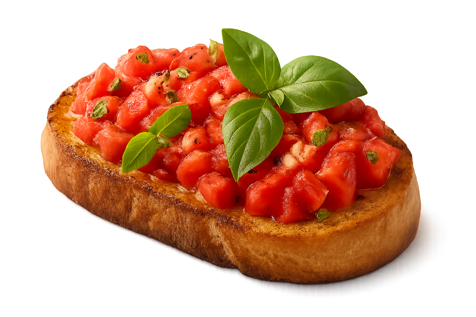Bruschetta transparent background